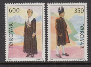 Faroe Islands 189-190 Costumes MNH VF