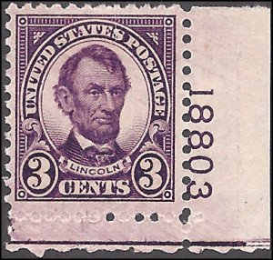 635 Mint,OG,HR... SCV $0.75... Plate# Single