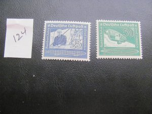 GERMANY 1938 MNH  SC C59-C60 SET  VF/XF 55 EUROS (124)