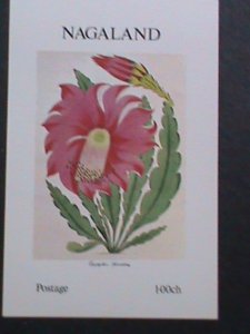 ​NAGALAND-1973 PROMOTION-EPIPHYLLUM IPLENDIDUM FLOWER -IMPERF MNH S/S-EST.$6