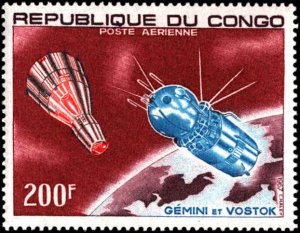 Congo People's Republic #C53-C56, Complete Set(4), 1967, Space, NH