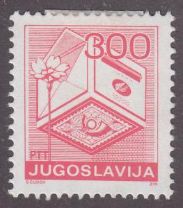 Yugoslavia 1937 Letter, Stamp & Drop Box 1989