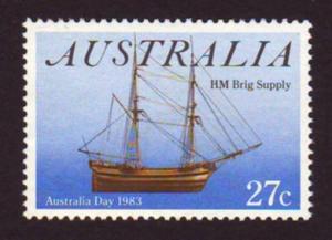 Australia 1983 Sc#862, SG#880 27c Brig Supply USED. 