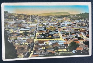 1950 Quito Ecuador Picture Postcard Cover  To Prague Czechoslovakian City View