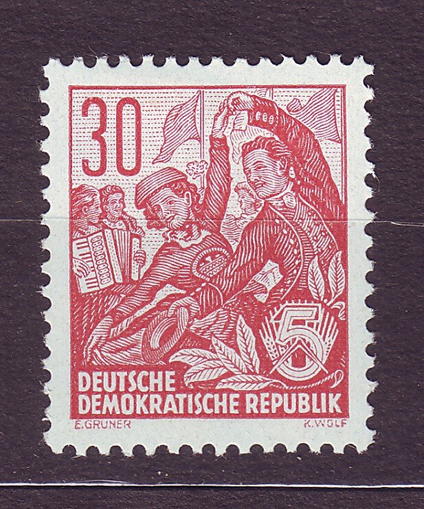 J23561 JLstamps 1953-4 germany DDR part of set mh #198