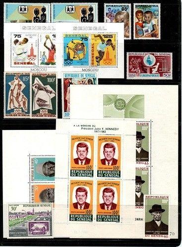 Senegal- small collection of Mint NH sets (Catalog Value $46.95) [TC675] 