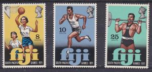 Fiji 321-23 MNH 1971 4th South Pacfic Games