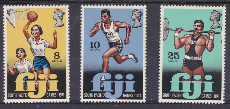 Fiji 321-23 MNH 1971 4th South Pacfic Games