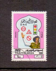 United Arab Emirates  #134  used  1981  traffic week   5d.