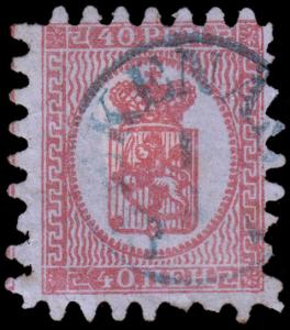 Finland Scott 10b (1864) Used H F, CV $85.00