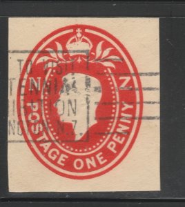 NEW ZEALAND Postal Stationery Cut Out A17P24F22148-