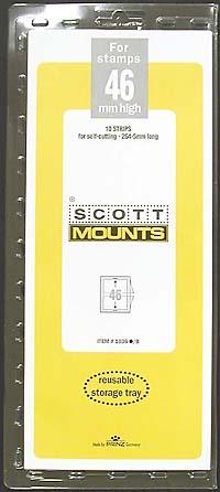 Scott Mounts Black,46 STRIP 265  (pkg 10) (01036B)