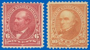 US SCOTT #282 & #283, Mint-Fine-Hinged, 283 Has Small Tear at Left, SCV $195 (SK