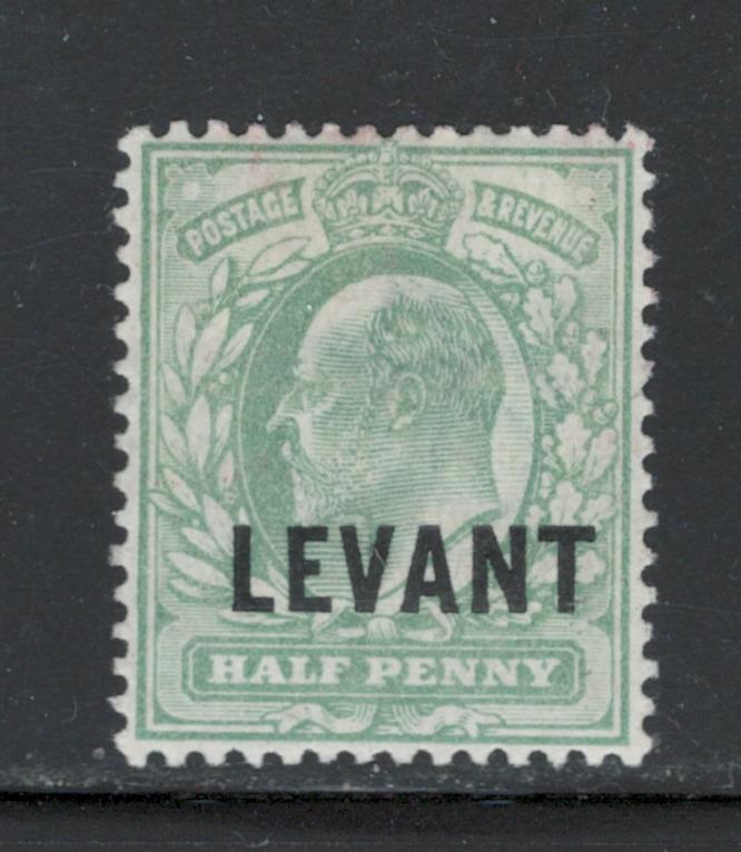 Great Britain Offices Turkish Empire 1905 Overprint 1/2p Scott # 15 MH