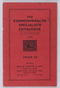 CATALOGUES Australia ACSC 9th Edition, 1946, pub Orlo-Smith & Co.