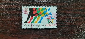 US Scott # 2748; Used 29c World Univ. Gamed from 1993; XF centering; off paper