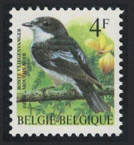 Belgium Pied flycatcher Bird Buzin 'Gore-mouche noir' 4f Precancel 1996 MNH