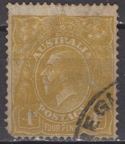 Australia 1924; Sc. # 34; Used Single Stamp