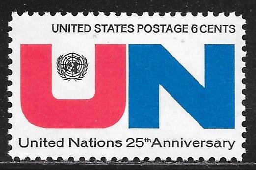 USA 1419: 6c United Nations, MNH, VF