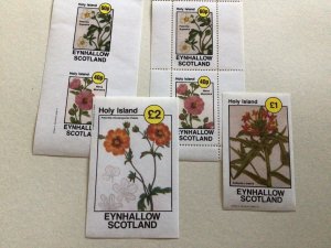 Scotland Flowers mint never hinged stamps sheets Ref R49110