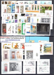 2015 Italy, Republic, New Stamps, Full Year 74 Values + 7 Sheets, MNH**