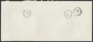 1965 Registered Cover Calgary ALTA Sub 12 to Vancouver BC #10 Size