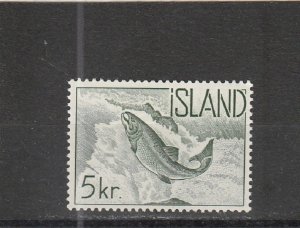 Iceland  Scott#  322  MH  (1959 Sockeye Salmon)