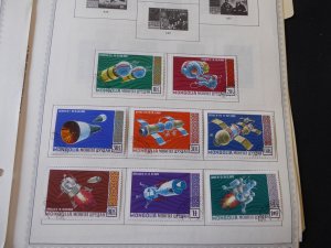 Mongolia 1968-1972 Stamp Collection on Album Pages
