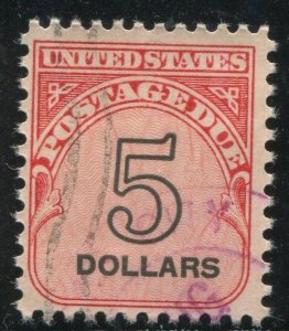 J101   $5  Postage Due  Used