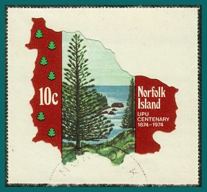 Norfolk Island 1974 UPU, 10c CTO #181,SG158