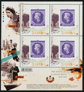 Canada 2513i MNH Queen Elizabeth II Diamond Jubilee, Stamp on Stamp