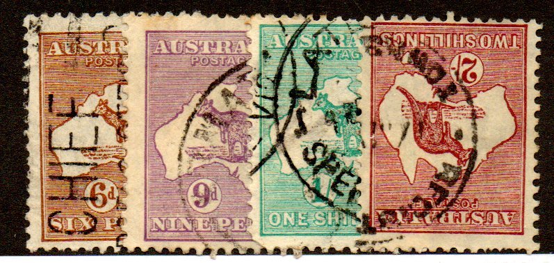 AUSTRALIA 96-9 USED SCV $65.50 BIN $26.20 MAP, KANGAROO