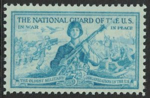 Scott 1017- MNH- US National Guard, In War and In Peace- 3c 1953- unused mint