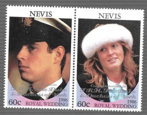 Nevis 1986 - MNH - Pair - Scott #521