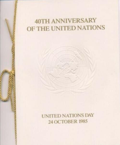 UN #447/9 40th ANNIVERSARY PRESENTATION FOLDER