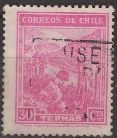 Chile 1938: Sc. # 202; O/Used Single Stamp