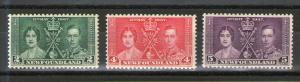 Newfoundland 230-232 MNH