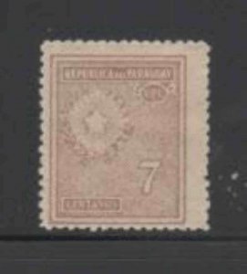 PARAGUAY #272 1927 7c NATIONAL EMBLEM F-VF USED