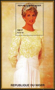 Niger 1998 Princess Diana (4) S/S MNH