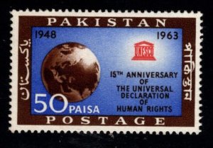 Pakistan Scott 186 MH*  Human Rights stamp