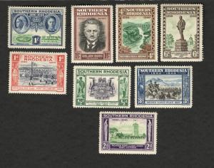 1940 Southern Rhodesia SC #56-63 Golden Jubilee Founding of Rhodesia MN stamps