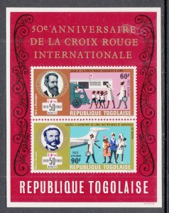 Togo C114a Red Cross Souvenir Sheet MNH VF