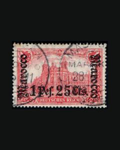 VINTAGE:MOROCCO-GERMAN 1906 USD LH SCOTT #42  $165 LOT #190677 