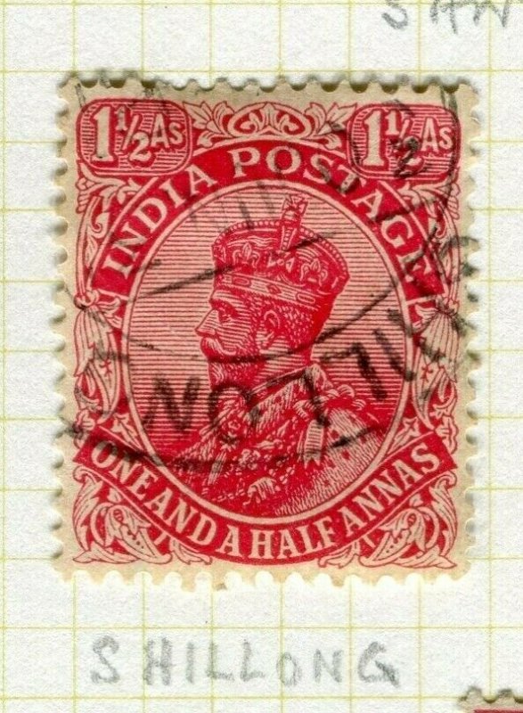 INDIA; POSTMARK fine used cancel on GV issue, Shillong