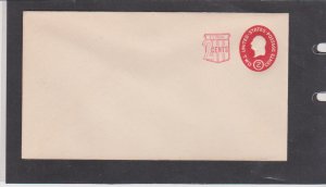 US Scott # U538a Postal Stationery Entire Die 2 MNH