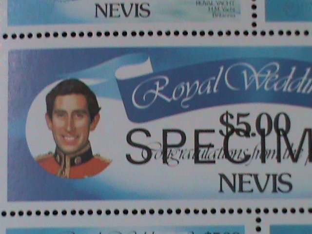 ​NEVIS-1981-SC# 139- RARE SPECIMEN-ROYAL WEDDING-MNH SHEET VF LAST ONE-RARE