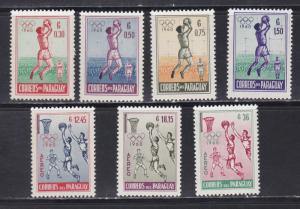 Paraguay # 556-559, C262-264, Olympic Games, NH, 1/2 Cat.