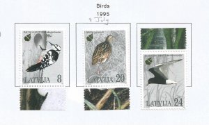 LATVIA - 1995 - Birds - Perf 3v Set - Mint Lightly Hinged