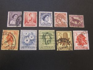 Australia 1959 Sc 314,318-19,21,25-28,29-30 FU 