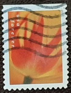 US Scott # 5780; used (63c) Tulips from 2023; VF centering; off paper